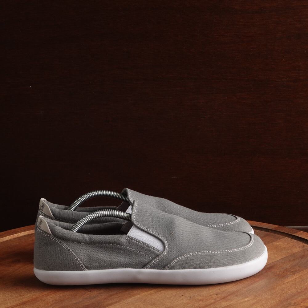 Splay Sneakers WMS SZ 9 Gray Freestyle Slip On Barefoot Minimalist Canvas Shoes